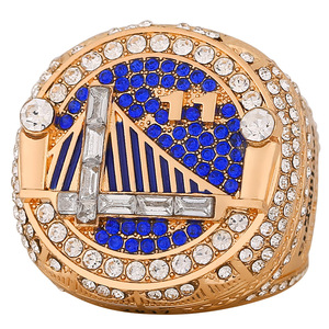 Juego Conmemorativo de <span class=keywords><strong>los</strong></span> 4 Anillos de Campeonato de <span class=keywords><strong>los</strong></span> Golden State Warriors en Aleación Dorada para Hombre, Gran Venta en Europa y América - Product Image 6
