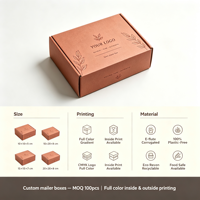 Boîte en carton ondulé personnalisée avec étiquette, impression offset de qualité supérieure, plateau pour bouteilles, carton d'affichage pour l'emballage des épices