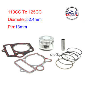 Высокая компрессия 54 мм 13 мм Комплект прокладок поршневых колец для 110 куб. См до 125 куб. См большого диаметра <span class=keywords><strong>Lifan</strong></span> ZongShen Kaya Xmotos Apollo Orion Pit Bike - Product Image 2