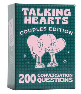 Tarjetas de Conversación Talking Hearts - Juego de Cartas para Parejas para Citas Nocturnas y Aventuras de Viaje, 200 <span class=keywords><strong>Preguntas</strong></span> y 2 Cartas Sorpresa - Product Image 1