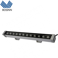 Lampe murale à LED pour la décoration de la structure du bâtiment 18W 36W 72W 96W 108W RGBW Lumière linéaire pour paysage