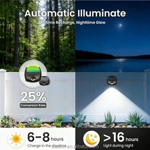 Lampes solaires murales extérieures innovantes IP65 étanches, bicolores, 3 modes, pour terrasse, porche, jardin, décoration et sécurité - Product Image 3