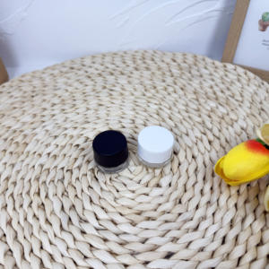 Tarro de Crema de Vidrio Ámbar con Tapa de Bambú Negro para Envasado de Cosméticos y Cuidado de la Piel - Product Image 4