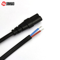 Kabel Silikon 2 Core 20awg Dengan Konektor IEC C7 300/500V Kabel Daya Berinsulasi Silikon