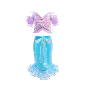 Abito <span class=keywords><strong>da</strong></span> Principessa <span class=keywords><strong>Sirena</strong></span> in Offerta Speciale <span class=keywords><strong>per</strong></span> Ragazza Costume di Compleanno e Natale Cosplay <span class=keywords><strong>da</strong></span> <span class=keywords><strong>Sirena</strong></span> <span class=keywords><strong>per</strong></span> Bambini - Product Image 3