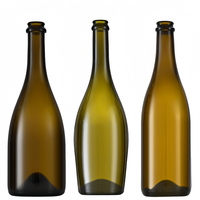 Usine En Gros Bordeaux Bourgogne Champagne Bouteilles En Verre De Vin Rouge 500ml 750ml Bouteille De Vin En Verre Scellé En Liège Vert Foncé