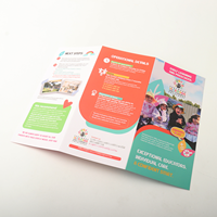 Brochure, dépliant et livre d'images personnalisés en papier couché de haute qualité, imprimés offset, avec conception gratuite, pliage 3, 4 ou 6 volets, pour l'ouverture d'entreprise