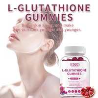 Gommes à la Biotine Personnalisables OEM Sans Sucre, Compléments Éclaircissants pour la Peau, Vitamine C L-Glutathion pour Cheveux, Peau et Ongles