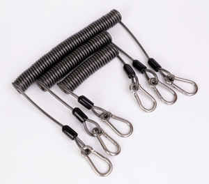 DFR1113 1.5M 2M 3M Cordon enrouleur en PU personnalisé à verrouillage automatique, avec mousqueton de sécurité, CN GUA - Product Image 3