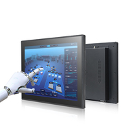 Monitor de Pantalla Táctil Industrial de 10.1 a 32 Pulgadas, PC Todo en Uno con CPU Sin Ventilador N100 J6412, RS232 RS485 para Máquinas Expendedoras HMI