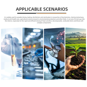 프로그래밍 가능한 고정밀 진공 건조 오븐 |   1년 동안 민감한 재료를 부드럽게 오염 없이 건조시킬 수 있습니다. - Product Image 2