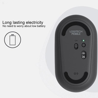 Logitech Pebble M350 Bentuk Batu Kerikil Tipis 3-tombol 1000DPI Mouse Optik Nirkabel Senyap