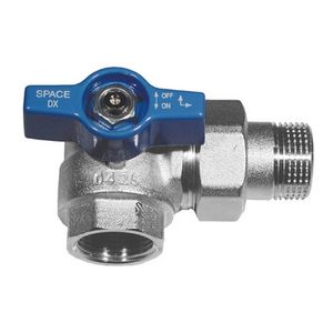 Válvula de bola cuadrada de 1 pulgada DN 25 PN 40 con manija azul para colectores - Product Image 1