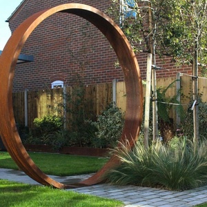 <span class=keywords><strong>Sculpture</strong></span> en acier corten de conception Moongate - Product Image 2