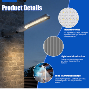 Lampadaire LED extérieur étanche IP65 à haut lumen avec boîtier en aluminium moulé sous pression et lentille en PC pour parc - Product Image 1