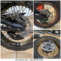 Pièces de modification pour moto : Plaquettes de frein arrière 240 mm, disque de frein et disque de frein à poignée pour Surron Light Bee