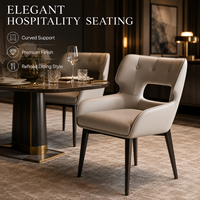 Chaise de salle à manger rembourrée moderne avec pieds en bois pour restaurant, hôtel, café, bar, salon, bureau, banquet, mobilier commercial