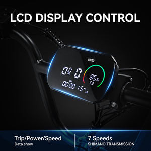 Snelle Elektrische Fiets 48V Koolstofstaal Achternaafmotor Lange Afstand Woon-Werkverkeer Lithiumbatterij Fatbike - Product Image 6