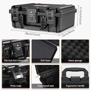 Kinghardcase TSA Được Phê Duyệt Sig Sauer P320 Tương Thích Cứng Shell Gun Trường Hợp Khóa Đóng Cửa Không Thấm Nước IP67 Cho Du Lịch - Product Image 4