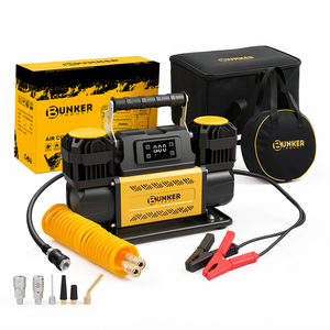 BUNKER 12V Portable Dual Cylinder 12.36CFM Heavy Duty Tire BI-DUAL-AC-PTP-FRD 1.Fast <b>Inflation</b> With a Powerful Mo - Product Image 2