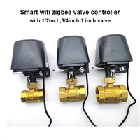 Válvula de Cierre de Agua y Gas WiFi Tuya con Temporizador, Control Inteligente de Grifo con Control por Aplicación, Compatible con Alexa y Google Assistant