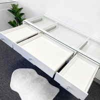 Commode de chambre à coucher européenne moderne avec tiroir pour maquillage - Dimensions personnalisables