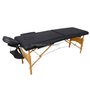 Table de massage portable réglable en bois, vente directe d'usine, pour <span class=keywords><strong>spa</strong></span>, salon, hôtel, en cuir PVC PU - Mobilier de salon de qualité - Product Image 3