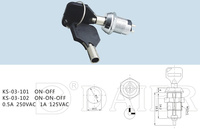 Interruptor de Encendido de Motocicleta de 12 mm con Llave, Juego de Llaves de Bloqueo para Suzuki 2P SPST 1A, Bloqueo de 2 Pines, Impermeable para Automóviles/Marinos