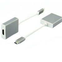 Adaptateur convertisseur USB C Type C en alliage d'aluminium vers HDTV 4K 30Hz, câble vidéo pour projecteur, téléviseur, ordinateur, PC