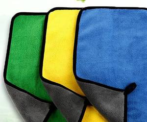 Serviette de lavage de voiture-Polaire corail bicolore pour le nettoyage et l'entretien de la voiture, chiffon de nettoyage épais pour voiture, vadrouille absorbant l'eau - Product Image 3