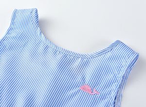 ชุดเดรสเด็กสไตล์เกาหลีสีฟ้าอ่อนสำหรับฤดูร้อนปี 2017 สำหรับตลาดปากีสถาน - Product Image 2