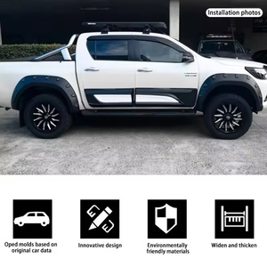 Guardabarros de Alta Calidad con Diseño Nuevo para Hilux Revo 2015-2021, Accesorios Todoterreno, Guardabarros Pintados en Negro - Product Image 4