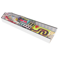 Équipement de terrain de jeu intérieur souple pour enfants avec trampoline pour espaces commerciaux, capacité 500 kg, plus de 10 utilisateurs
