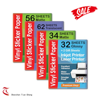 Papier autocollant transparent blanc A4, imperméable, imprimable, compatible jet d'encre/laser, pour étiquettes rapides en polypropylène, idéal pour les courses.
