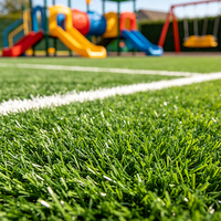 Paneles de Césped Artificial para Decoración Exterior, Revestimiento de Cercas Verdes, Alfombra de Césped Sintético para Privacidad, Precio al por Mayor