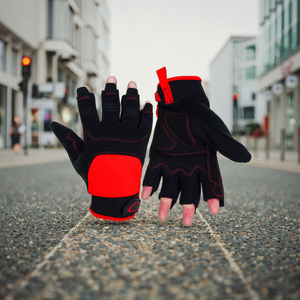 Guantes deportivos de medio dedo para gimnasio, ciclismo y uso al aire libre-Muñequera ligera transpirable con diseño antideslizante - Product Image 1