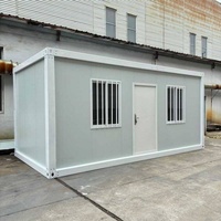 Maisons conteneurs modulaires préfabriquées en kit 10ft 20ft 40ft, conception portable et démontable, pour bureaux, chambres, écoles et espaces d'accueil