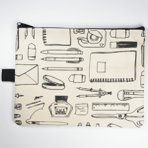 FC-4 papeterie motif fermeture éclair sac de rangement B6 sac - Product Image 1