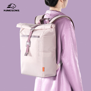 Kingsons Backpack Pink Waterproof Large Capacity Expandable Travel Everyday Use - Product Image 1