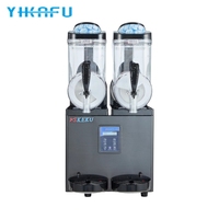 Double baril Twin Tank 15L en acier inoxydable écologique automatique Commercial Slush Daiquiri Frozen Beverage Wine Machine pour