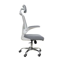 Chaise de bureau ergonomique en maille creuse pour une assise prolongée sans fatigue, design moderne et simple, pivotante et roulante, idéale pour le bureau