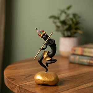 Nueva Escultura Moderna Abstracta de Krishna, Decoración Creativa Vintage para el Hogar, Escultura Artística de Latón, Artesanía Abstracta Nórdica, Diwali - Product Image 2