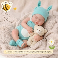 Muñecas Bebé Reborn de Silicona Realistas de Cuerpo Completo, 13 Pulgadas, con Peso, Suaves y Realistas, Regalo para Niños Mayores de 3 Años