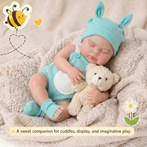 Poupées réalistes <span class=keywords><strong>en</strong></span> <span class=keywords><strong>silicone</strong></span> grandeur nature, 13 pouces, avec poids, jouet doux et réaliste, cadeau pour enfants de 3 ans et plus - Product Image 2