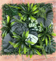 FL-145 intérieur/extérieur décoratif soie plante artificielle herbe panneau mural pour noël Thanksgiving pâques nouvel an