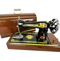 Machine à Coudre JUKKY Japon Papillon Domestique Manuelle Noire et Rouge, Occasion, pour Tissu, Mesin Jahit