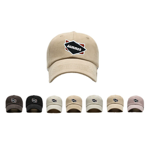 หมวกเบสบอล6แผงหมวกกีฬาแบบเรียบผ้าคอตตอน100% ออกแบบได้ตามต้องการ - Product Image 6