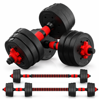 Ensemble d'haltères en ciment 10kg 15kg 20kg 30kg 50kg, Haltères, Kettlebell et Barre de musculation, Ensemble d'entraînement de force trois-en-un