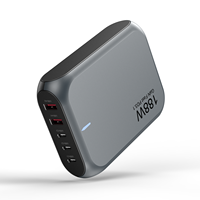 188W super charge PD GaN PC chargeur de bureau ignifuge 3C2A 5 ports cargadores portables avec prise EU US UK AU