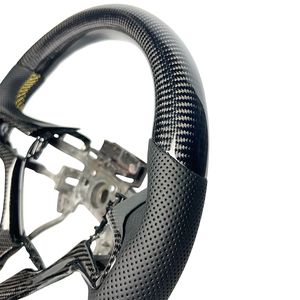 Carbon Fiber Perforated Leather D-shaped Car Steering Wheel for Honda <strong>Civic</strong> 8th Fit XRV CRV URV Models Can Be Customized - Product Image 5